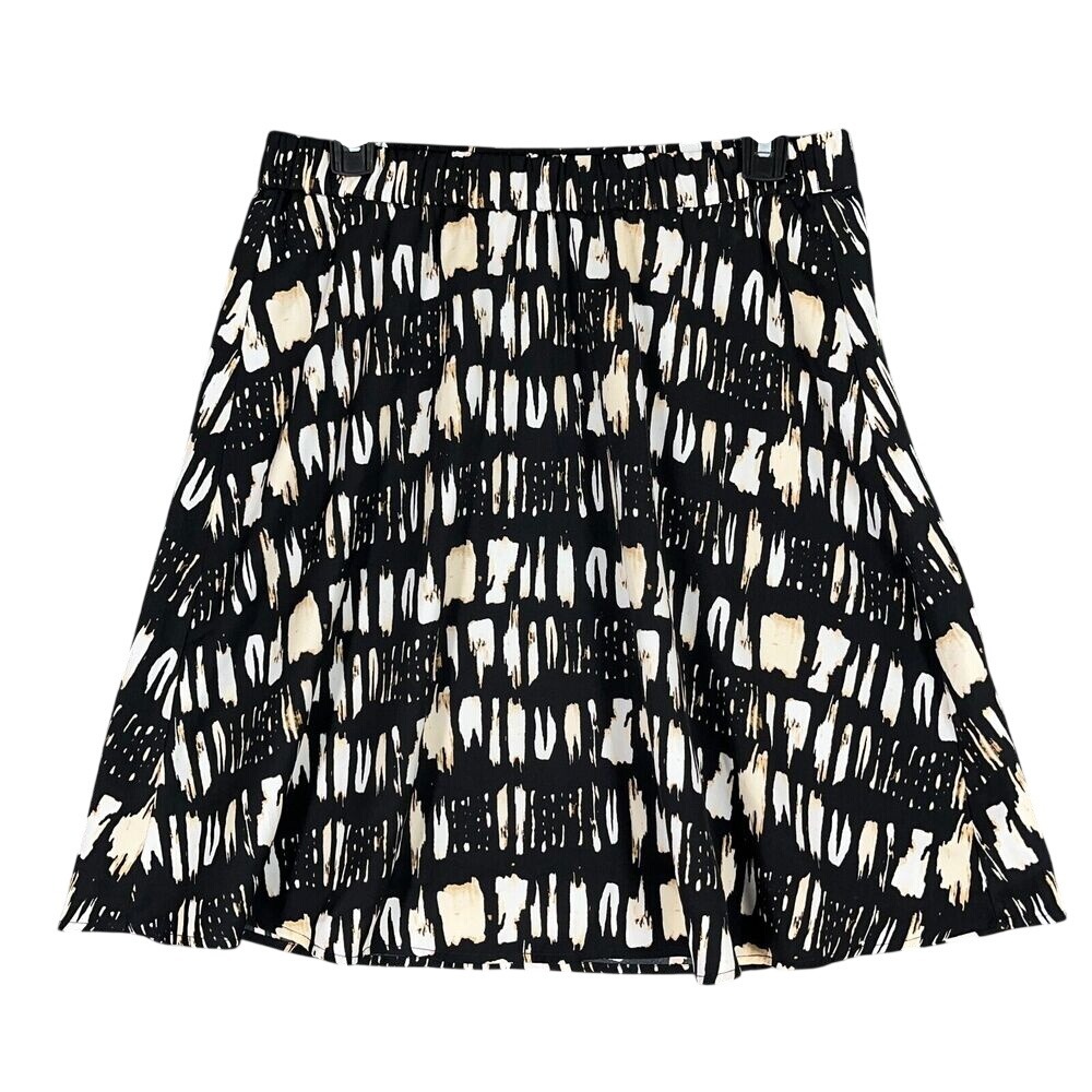 Banana Republic Abstract Print Skirt Women S Flowy Modern‎ Workwear Office Chic